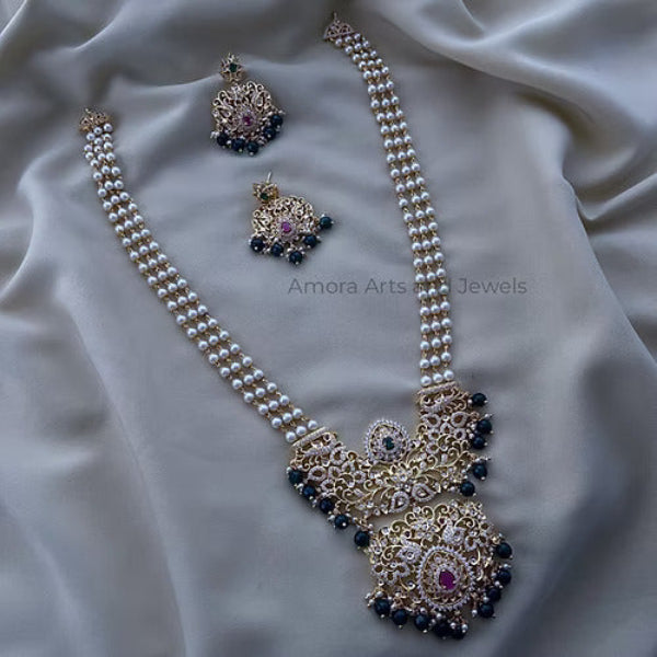 Gold Polish Long Haram Pendant