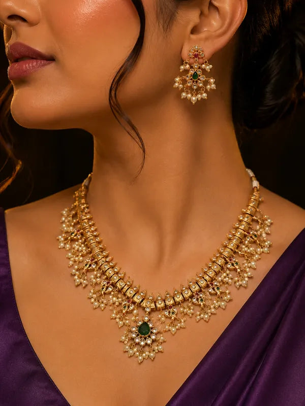 CZ Stone Necklace set